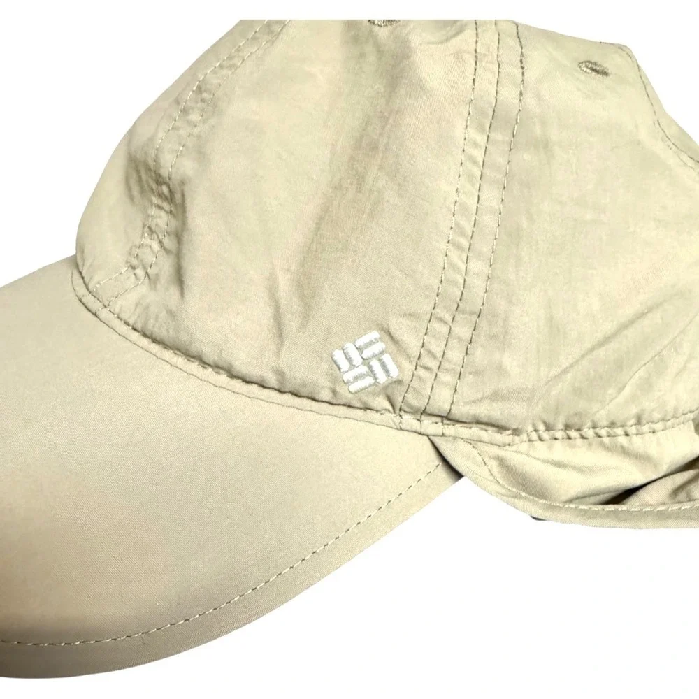 Columbia Neck Shield Sun Protector Hat Tan Khaki Nylon O/S